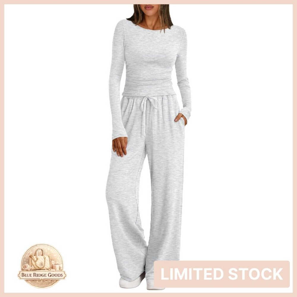 Women's Light Gray Lounge Jumpsuit